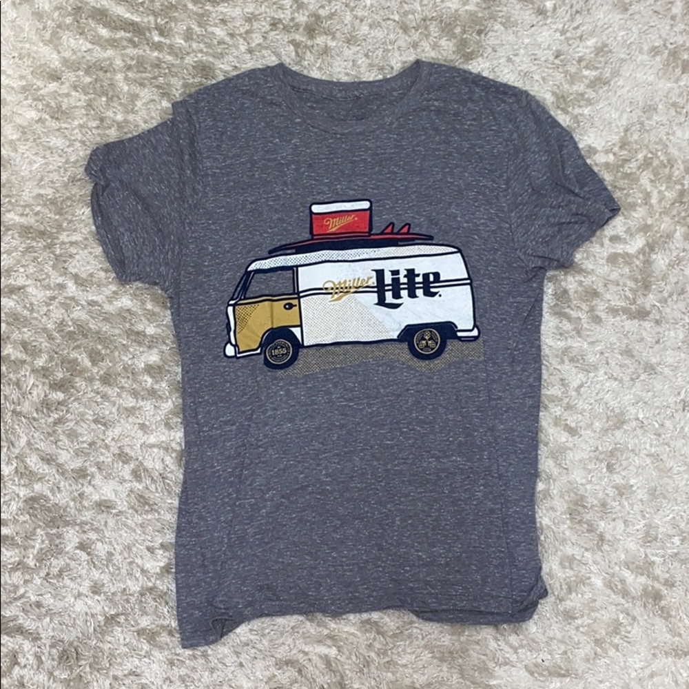 CUTE GREY MILLER LITE T-SHIRT!!!!!!!!!!!!!